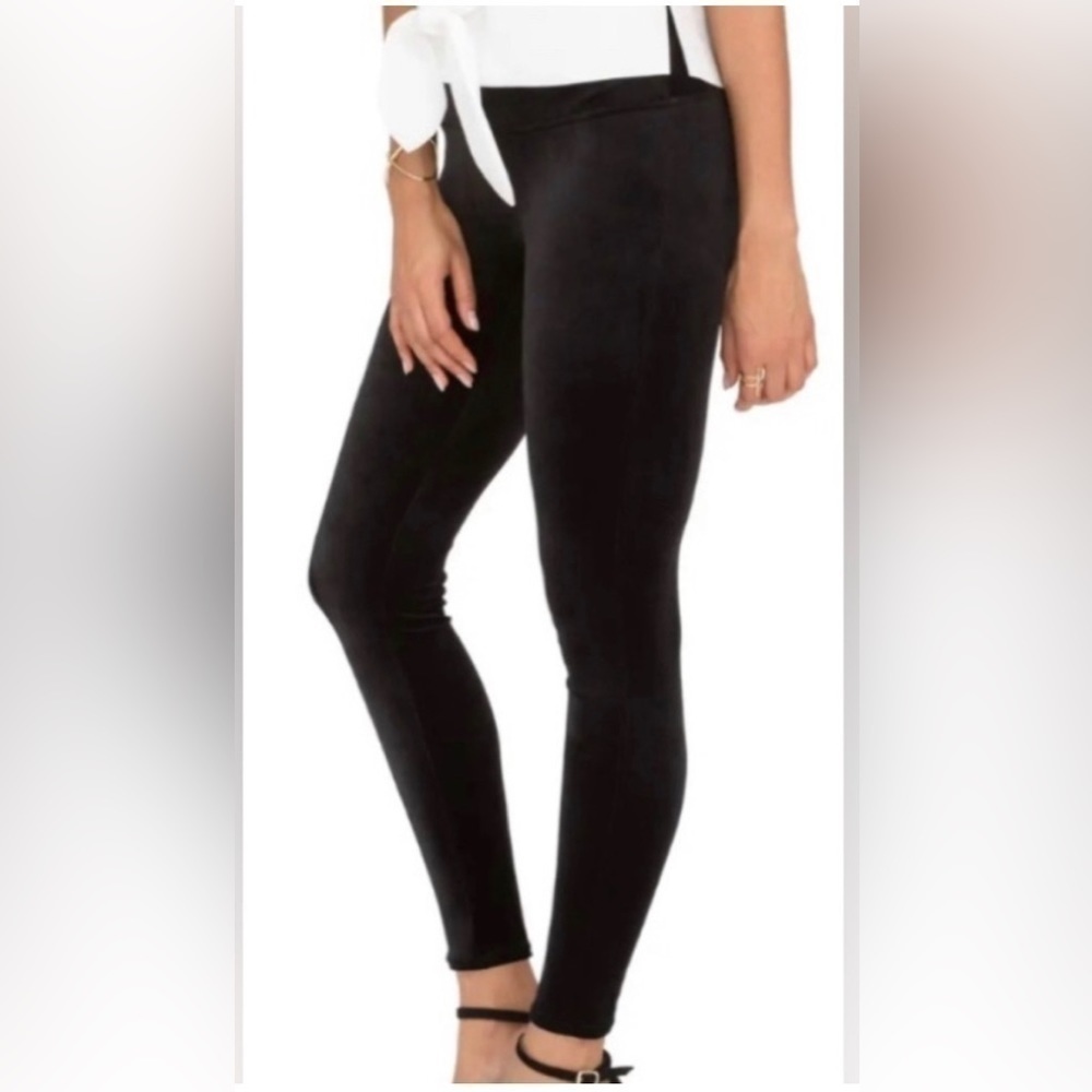 SPANX Velvet Leggings Black Size medium